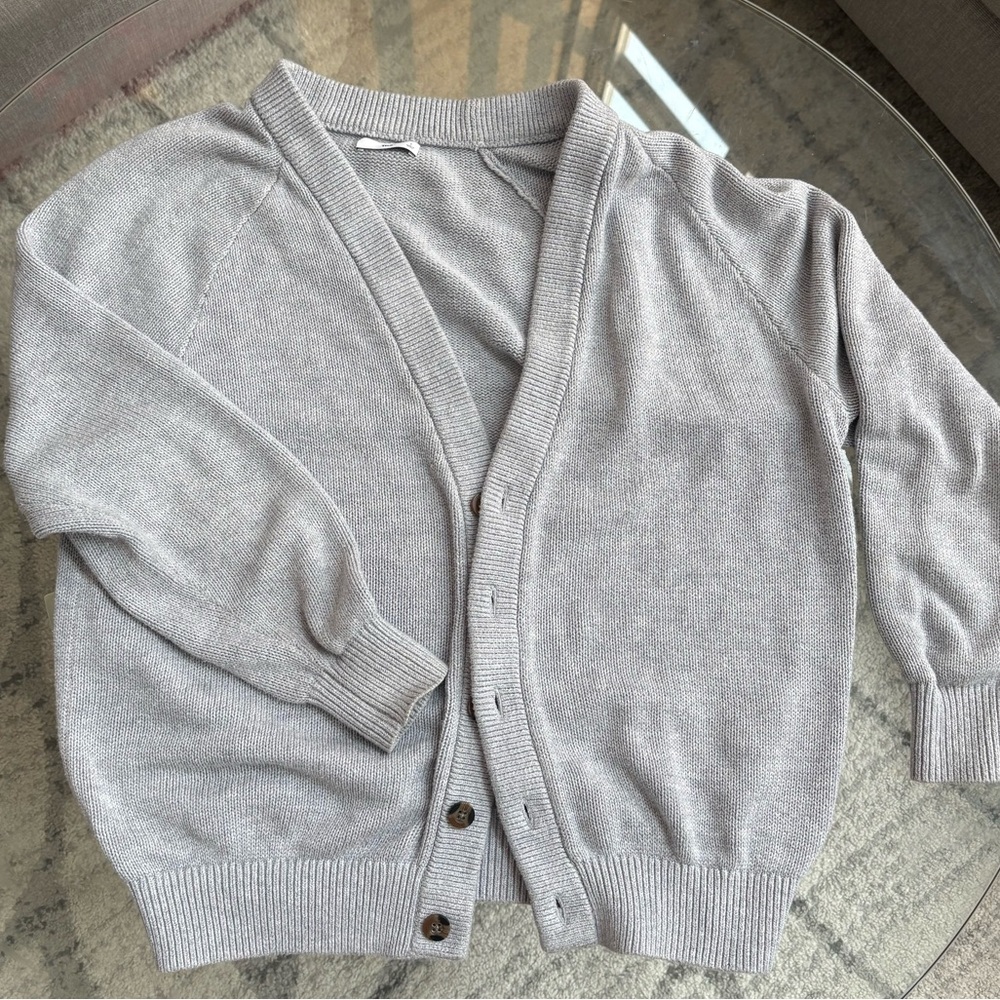 TNA Women's Gray Cardigan Sweater